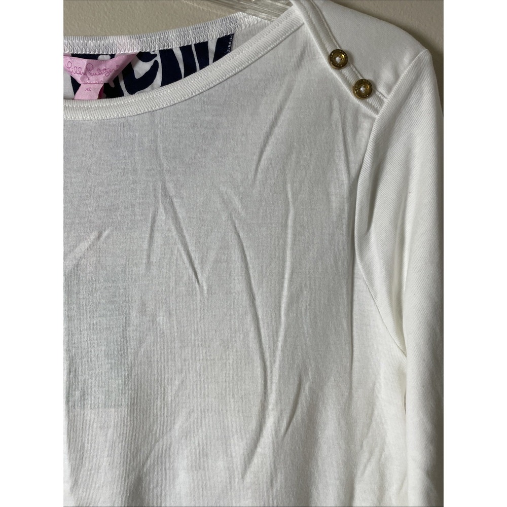 Lilly Pulitzer Kathy Boatneck 3/4 Sleeve Pullover Top NWT Women's Size XL - Picture 3 of 12